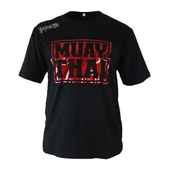 DragonDo TX8523 Muaythai Tişört Parlak Kırmızı Baskılı Muay Thai Tişörtü - 1