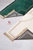 Çiftlere Özel Kalpli Seccade -Eşli Çift Seccade - 8