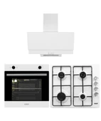 EXEP BASİC EĞİK BEYAZ ANKASTRE SET (ED401-EO330-EF200) - 1