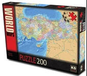 KS Puzzle 200 Parça Türkiye Siyasi Haritası - 1
