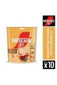 Nescafe Nescafé 3ü1 Arada Sütlü Köpüklü Çözünebilir Kahve 17,4g 10'lu paket thumbnail 1