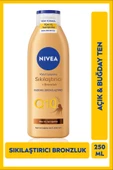 NIVEA Q10 Sıkılaştırıcı ve Bronzlaştırıcı Vücut Losyonu 250ml, Nemlendirici, Kademeli Bronzluk, Esnek Cilt - 1