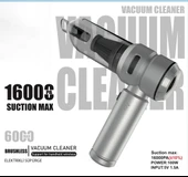 16000pa Güçlü Portatif 3 Kademeli Tabilir Vakumlu Kablosuz Üflemeli Mini Araç Süpürgesi thumbnail 2