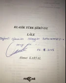 KLASİK TÜRK ŞİİRİNDE LÂLE [İmzalı] (Sahafiye Kitap) - 2