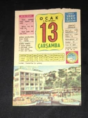 13 OCAK 1982 ÇARŞAMBA VASIF ÜLKÜ TAKVİMİ YAPRAĞI (Sahafiye Kitap) - 1