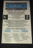 MÜHÜR Kasım Aralık 2008 Sayı 22 ŞİİRDE AKTÜELLİK NEREYE KADAR (Sahafiye Kitap) - 1