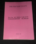 PROF.DR. ALİ NİHAD TARLAN'IN MAKALELERİNDEN SEÇMELER (Sahafiye Kitap) - 1