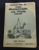 Orta Dereceli Okullar İçin TEMEL MATEMATİK VE FİZİK DERGİSİ 15 Mart 1970 Sayı 126 - 12 [2.el dergidir] (Sahafiye Kitap) - 1