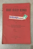 HUKUKİ BİLGİLER MECMUASI 15 Eylül 1937 Sene 8 No. 11 - 95 (Sahafiye Kitap) thumbnail 1