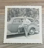 Kore Gazisi HASAN BASRİ DANIŞMAN'IN 1949'larda AMERİKA'DA ÇEKİLMİŞ 1 Adet FOTOĞRAF - ÖZEL ALBÜMÜNDEN - (Sahafiye Kitap) - 1