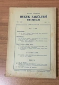 İSTANBUL ÜNİVERSİTESİ HUKUK FAKÜLTESİ MECMUASI 1958 Cilt XXIII Sayı 3 - 4 (Sahafiye Kitap) - 1