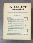 ADALET DERGİSİ Kasım Aralık 1974 Yıl 65 Sayı 11 - 12 Tetbirsizlik ve Dikkatsizlikle Ölüme Sebebiyet ve İş Kazası - İSKENDER TEPEBAŞLI (Sahafiye Kitap) - 1