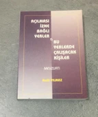 AÇILMASI İZNE BAĞLI YERLER BU YERLERDE ÇALIŞACAK KİŞİLER MEVZUATI (Sahafiye Kitap) - 1
