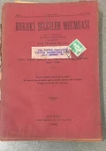 HUKUKİ BİLGİLER MECMUASI 15 Eylül 1938 Sene 9 No. 11 - 107 (Sahafiye Kitap) - 1