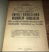 TÜRKİYE CUMHURİYETİ EMEKLİ SANDIĞINDA KESENEKLER KARŞILIKLAR [Baki Kuru'ya İmzalı] (Sahafiye Kitap) thumbnail 2
