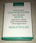 CEZA HUKUKUNDA VE ÖZEL YASALARDA MEMUR MEMURLAR VE DİĞER KAMU GÖREVLİLERİNİN YARGILANMA USULÜ VE MEMUR SUÇLARI (Sahafiye Kitap) - 1