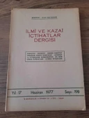 İLMİ VE KAZAİ İÇTİHATLAR DERGİSİ Haziran 1977 "ceza hukuku-hususi hukuk" (Sahafiye Kitap) - 1