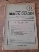 ANKARA BAROSU HUKUK DERGİSİ, Ağustos 1949, Cilt:5,Sayı:64-65, "Nuri Hacıhabiboğlu- Boşanma" (Sahafiye Kitap) - 1