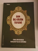 SON ÜÇ CÜZÜN TEFSİRİ-TEMEL DİNİ BİLGİLER (Sahafiye Kitap) - 1