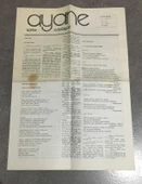 AYANE Edebiyat Dergisi Eylül 1988 Yıl 1 Sayı 9 (Sahafiye Kitap) thumbnail 1