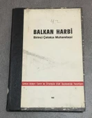 BALKAN HARBİ Birinci Çatalca Muharebesi 1.CİLT,1.KİTAP (Sahafiye Kitap) - 1
