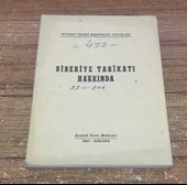 BİBERİYE TARİKATI HAKKINDA (Sahafiye Kitap) - 1