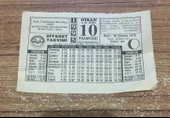 10 NİSAN 1995 PAZARTESİ Diyanet Takvimi Yaprağı (Sahafiye Kitap) - 1