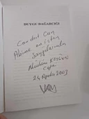 DUYGU DAĞARCIĞI İMZALI (Sahafiye Kitap) thumbnail 2