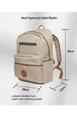 NPO nJoy 16" Unisex Notebook & Günlük Sırt Çantası Krem NJ01CR Krem - 8