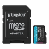 Kingston Canvas Go Plus Class 10 UHS-I U3 A2 V30 512 GB Micro SD Kart SDCG4/512G - 1