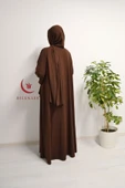 Medine İpeği Kendinden Şallı Ferace - 6