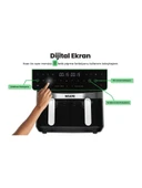 Wiami AirFryer 9L Dual Basket Yağsız Fritöz - 4