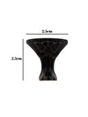 Pati Metal Ayak Çeyiz ve Hediye Kutusu Mobilya Ayağı(2,5CM)(BRONZ) Bronz 2.5cm BRONZ - 4 ADET thumbnail 5