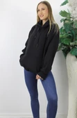 Üç İplik Kapşonlu Sweat Siyah - 2410.2022 thumbnail 1