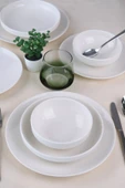 Tabak Evi Porselen Sofia Beyaz Yemek Takımı 8 Parça 2 Kişilik - 7