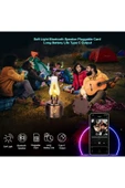 Concord C210 NOSTALJİK GAZ LAMBASI BLUETOOTH SPEAKER KABLOSUZ ŞARJLI HOPARLÖR GECE LAMBASI ahşap - 8
