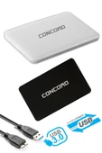 jetucuzal Concord C-855 USB 3.0 6Gbps 2.5 inch Sata SSD/HDD Harddisk Kutusu Beyaz thumbnail 1