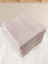 Fiesta 6 Adet 50x90 Boşluklu Havlu Punch Nakış İşlemelik Havlu - 9