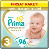 Prima Premium Care Bebek Bezi Fırsat Paketi 3 Beden 96 Adet - 1