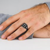 Kayı Boyu Tasarımlı 925 Ayar Gümüş Yüzük thumbnail 2