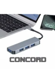 Concord BYL-2013TU 4-in-1 USB Hub Type-C & USB-A Çoklayıcı - 1
