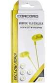 Concord Renkli kaliteli Kablolu Kulak Içli Kulaklık E1 - 1