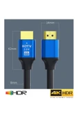 SONREİR HDR HDMI Kablosu Premium 4K Yüksek Hızlı 60Hz HDMI 2.0 3 Metre Yüksek Çözünürlük Gaming TV PS5 C-592 - 3
