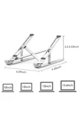 Concord Alüminyum Manyetik Katlanabilir Ayarlı Dizüstü Laptop Standı - 3
