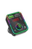 Concord C618 Rgb Işıklı PD 18 + QC 3.1A Şarj Oynar Başlıklı Bluetooth 5.1V Fm Transmitter - 2