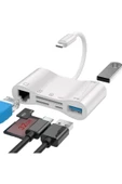 Concord Byl-1034 Lighting To 100mbps Ethernet Lan Rj45 Usb Otg Camera Adapter Hub For Iphone - 2