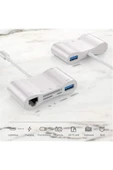 Concord Byl-1034 Lighting To 100mbps Ethernet Lan Rj45 Usb Otg Camera Adapter Hub For Iphone - 3