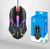 Bajeal Gaming Mouse  RGB LED Işıklı 2400dpi 10M Clicks Wired Gaming Mouse - 3