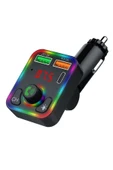 Concord C618 Rgb Işıklı PD 18 + QC 3.1A Şarj Oynar Başlıklı Bluetooth 5.1V Fm Transmitter - 1