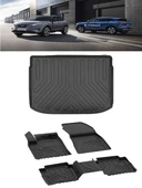 Sahler Nissan Qashqai E-Power 2022 ve Sonrası 4.5D Paspas 3D Rİzline Üst Bagaj Havuzu Set thumbnail 1